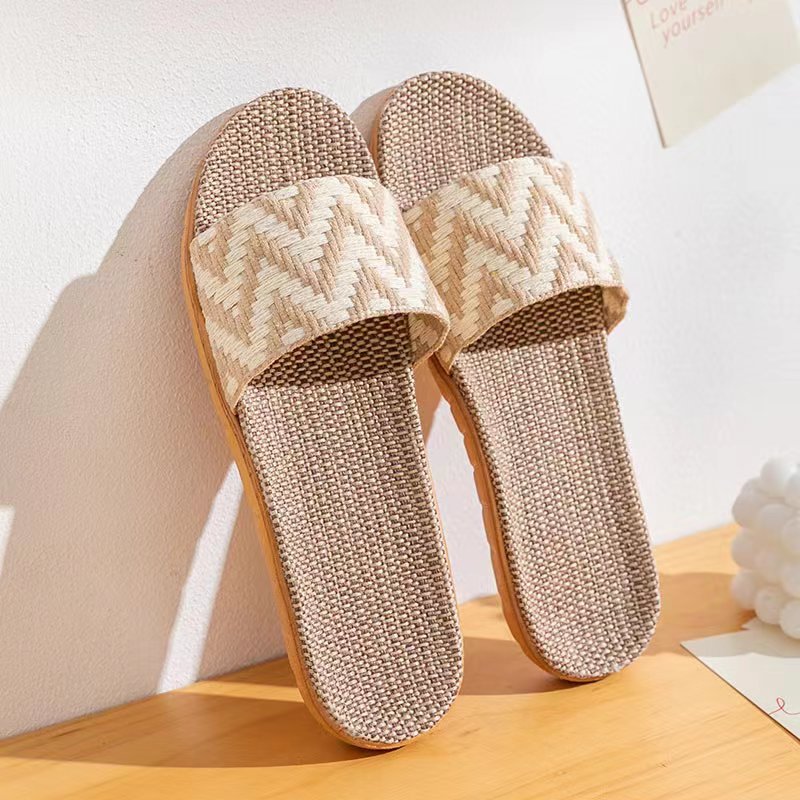 Couple Non-slip Cotton Linen Eva Soft Bottom Fashion Japan And South Korea Sandals